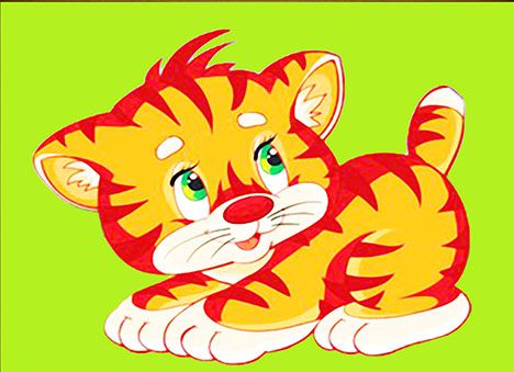 БСА5-002 Алмазная мозаика ТМ Наследие "Рыжий котёнок"