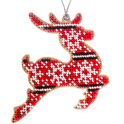 Набор для вышивания бисером по дереву ВОЛШЕБНАЯ СТРАНА FLK-152, 9*10см