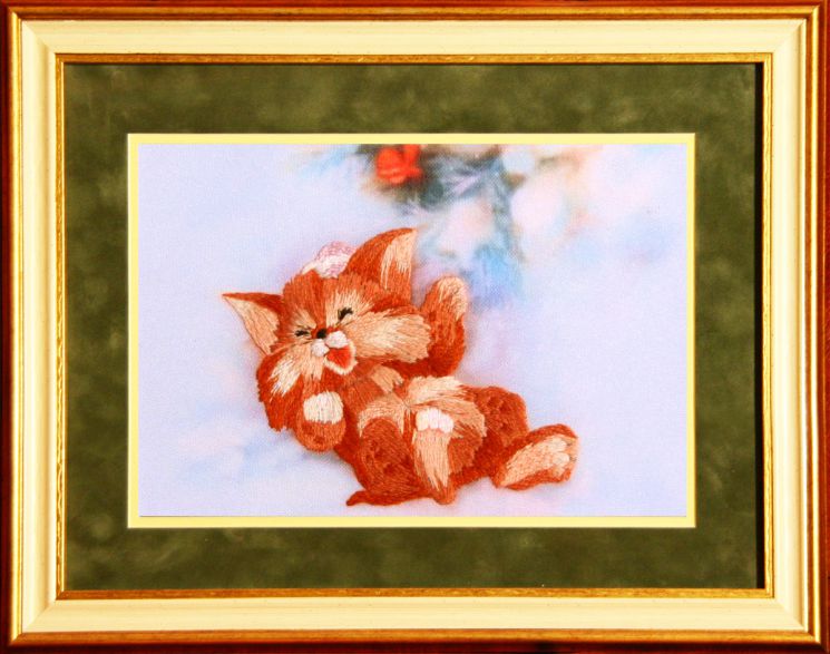 Набор для вышивания гладью РИСУЕМ ИГЛОЙ "Снежные забавы" ML-0010