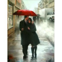 Под красным зонтом.  Ag 822