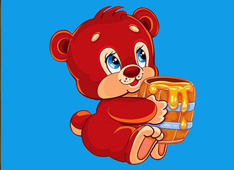 БСА5-005 Алмазная мозаика ТМ Наследие "Мишка с мёдом"