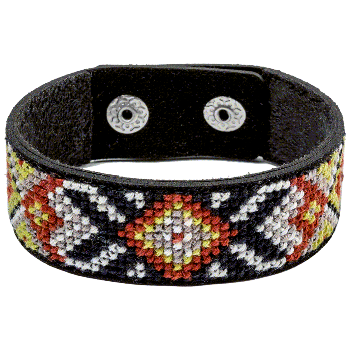 Набор для вышивания нитками на искусственной коже ВОЛШЕБНАЯ СТРАНА FLHL-026 2.2х22см