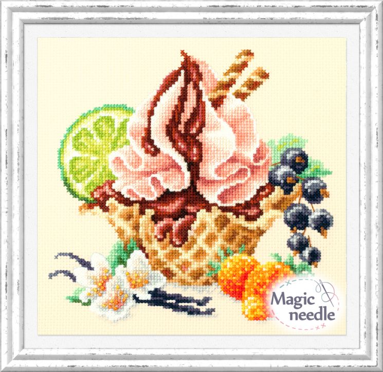 120-071 Набор для вышивания ЧУДЕСНАЯ ИГЛА "Ванильное мороженое"