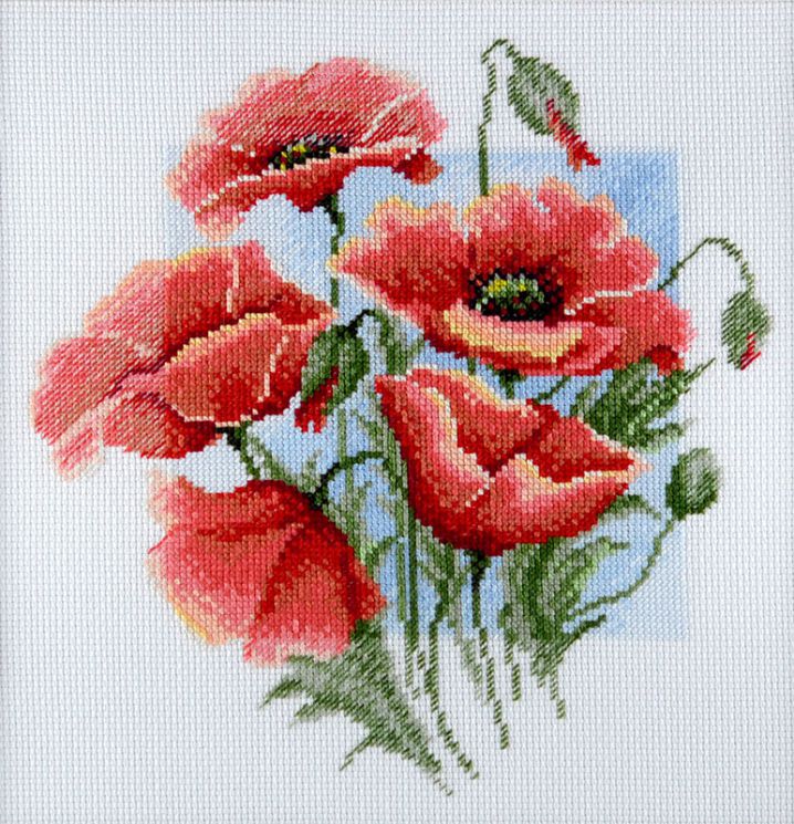 04.007.09 Набор для вышивания Марья Искусница "Полевые маки"