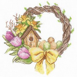 В-36 Набор для вышивания Сделай Своими Руками "Весенний венок"
