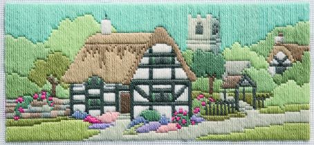 Набор для вышивания в технике лонгстич DERWENTWATER DESIGNS "Дорога в церковь" LLSC 