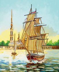 НКБ-103 Набор для вышивания бисером ТМ Наследие "Фрегат"