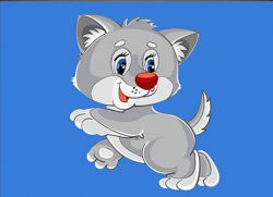 БСА5-010 Алмазная мозаика ТМ Наследие "Весёлый котик"