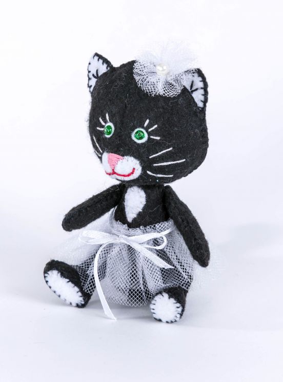 Набор для изготовления текстильной игрушки Перловка "Киска" ПФД-1054