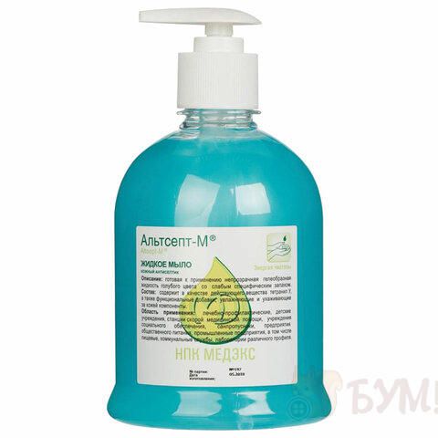 Мыло жидкое антибактериальное 500мл АЛЬТСЕПТ М, дозатор, ш/к 34081