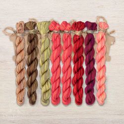 НМул-ДБ136-2322 Набор ниток OwlForest для схемы «Дивный Барс» (ПНК) 32 и 28 каунт в 2 нити