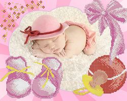 КБ-051 Схема для вышивания бисером ТМ Наследие "Наша малышка"