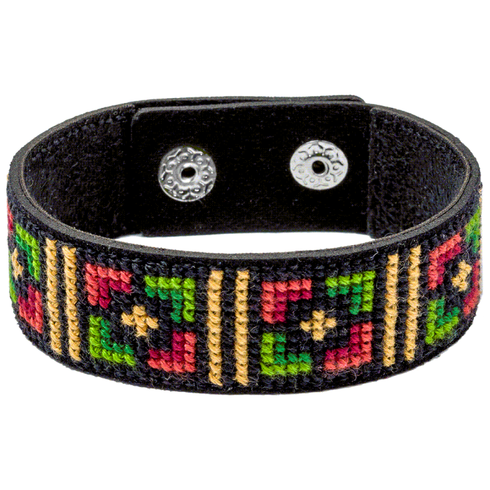 Набор для вышивания нитками на искусственной коже ВОЛШЕБНАЯ СТРАНА FLHL-036 2.2х22см