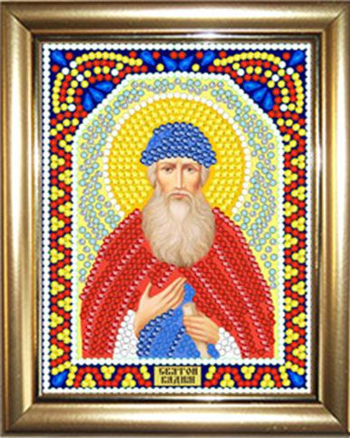 ИМРА5-061 Алмазная мозаика ТМ НАСЛЕДИЕ с рамкой "Святой Вадим"