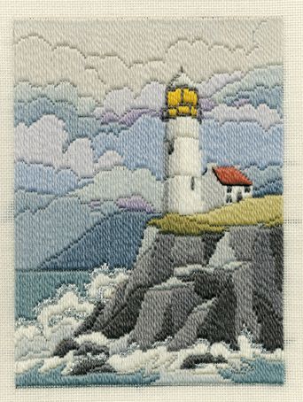 Набор для вышивания в технике лонгстич DERWENTWATER DESIGNS "Зимний берег" 14MLS8